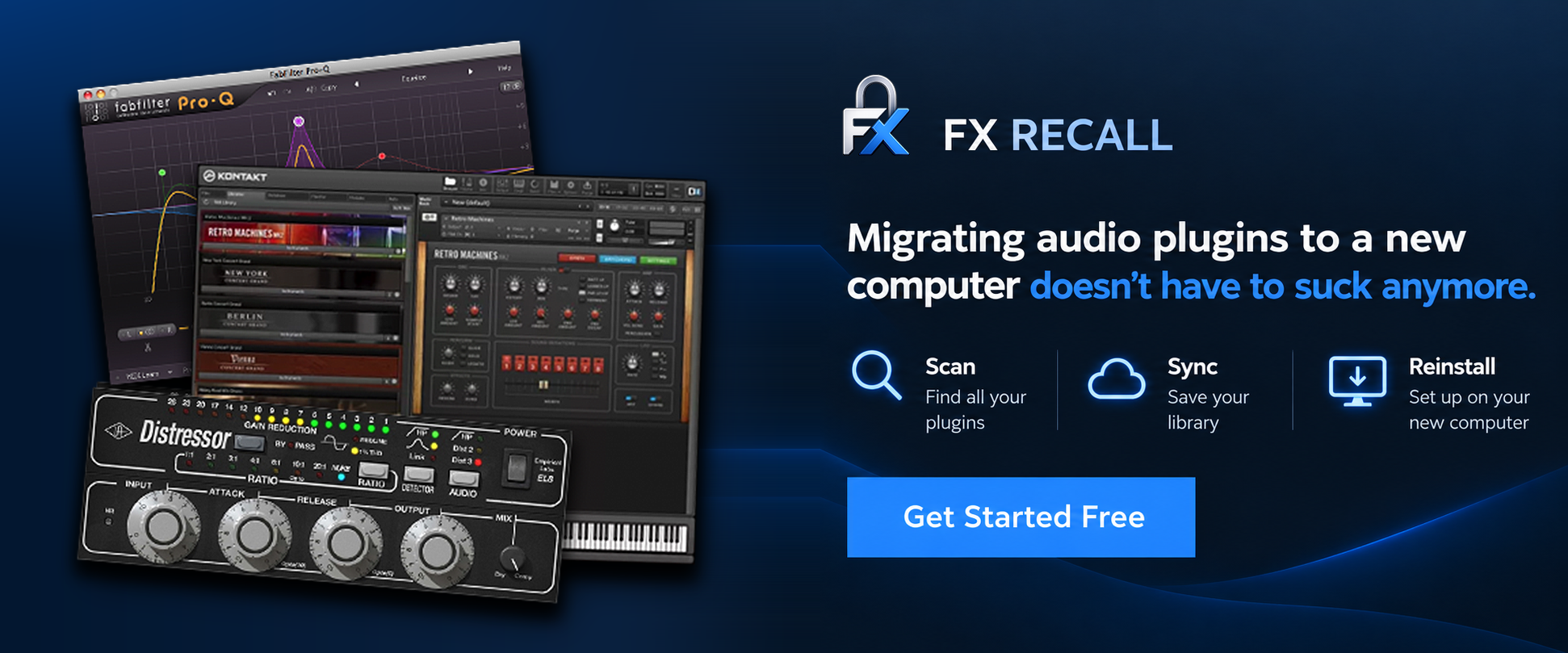 FX Recall promotional banner